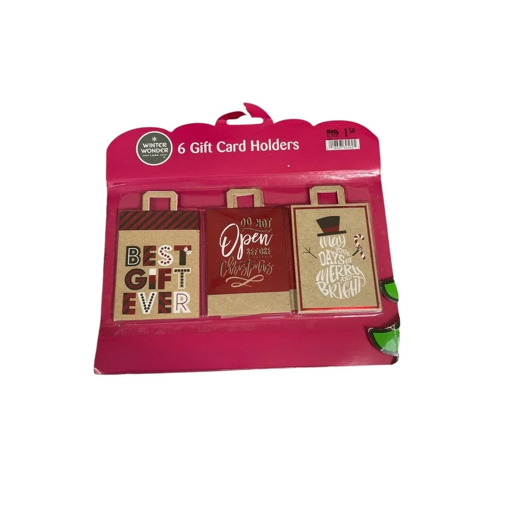 Vintage Christmas Stationery Set Santa‎ Gift Bag Card Holders Tags Stickers Lot